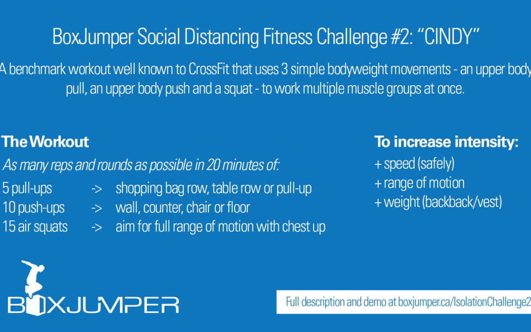 BoxJumper Social Distancing Challenge Workout #2