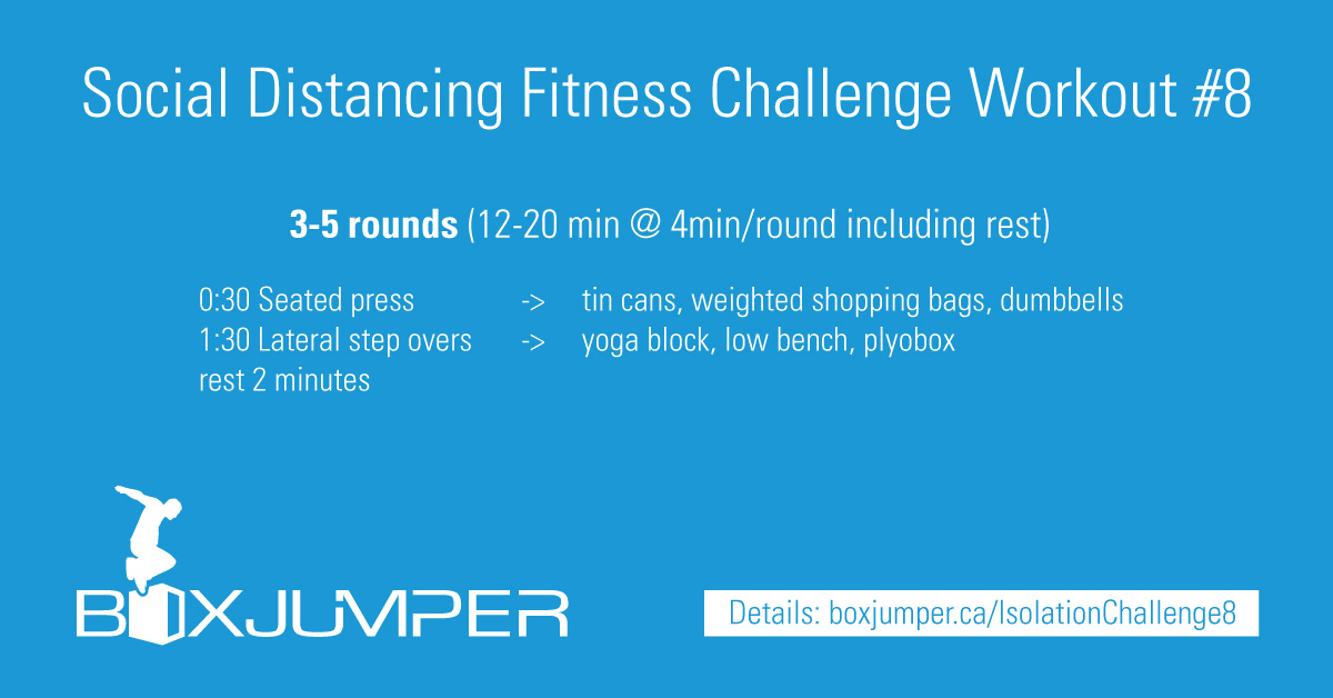 Social Distancing / Self-isolation Fitness Challenge Workout #8 - BoxJumper